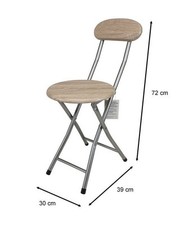Sgabello Pieghevole In Legno