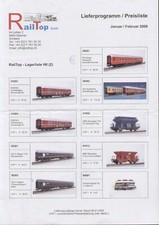 catalogo RailTop-onLine 2009 Lieferprogramm-Preisliste HO 1:87             D  aa