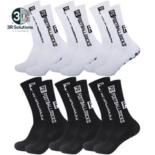 6 Paia Calzini Antiscivolo Uomo Donna per Sport Calcio Basket Corsa Tennis