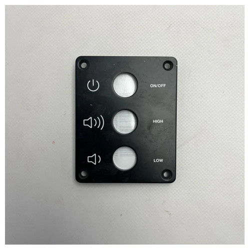 Pannello controllo audio - di,