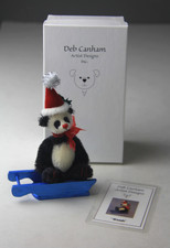 Deb Canham Natale 2009 "Woosh" Mohair Panda LE #63 di 65