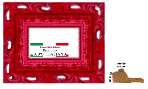Cornice rossa modello