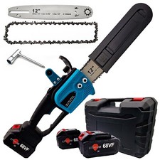 motosega elettrica 800w con 2 batterie 68v professionale 12 pollici elettro sega