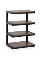 Norstone Esse, mobile da pavimento, hi-fi, in acciaio e vetro/legno