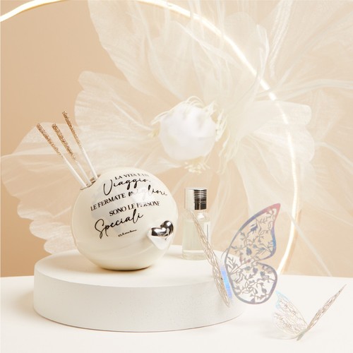 Diffusore mondo cuore silver