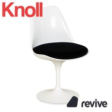 Knoll International Saarinen Tulip Plastica Sedia Bianco Originale