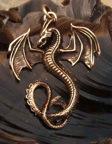 Ciondolo drago bronzo - drago,