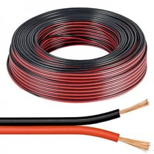 MATASSA CAVO 100mt PIATTINA ROSSO NERA 2X1mm ALIMENTAZIONE 2 X 1 LED HIFI ALIMEN