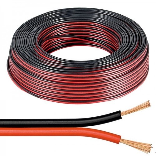 Piattina rosso nera - nera, mt
