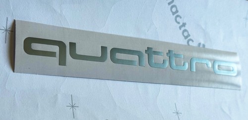 Adesivi argento audi quattro - adesivi,
