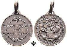 MILANO Opera Nazionale Scaldarancio Calor di Cuore diè Calor di Fiamme Medaglia