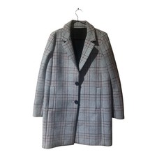 iBlues Plaid Check Coat Jacket