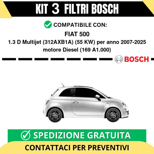 Kit bosch filtri tagliando - kit,