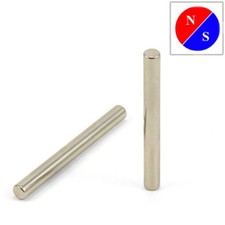 Diametrically Magnetico N52 Neodimio Asta Magnete - 5mm Diametro X 50mm Spesso