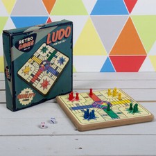 Ludo, gioco in legno, retrò