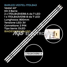 KIT 3 BARRE STRIP LED TV