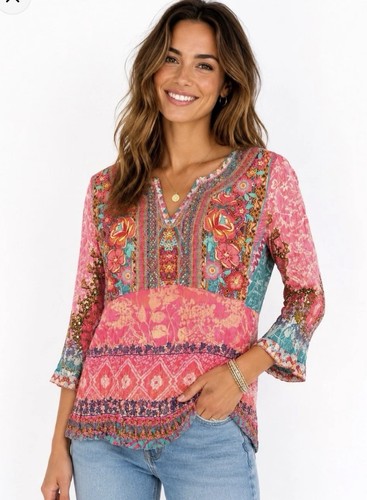 Top tunica boho ricamato - , john
