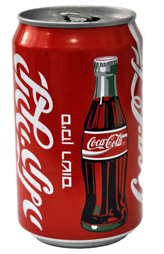 Lattina vuota coca cola - vuota,