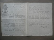 Rendiconto Vini Astigiani Taricco Annata 1898 1899 Torino Barbera Barolo Moscato