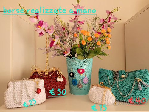 Borsa artigianale uncinetto - borsa,