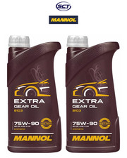 Mannol Extra Gear Oil 75W90 GL4/GL5 LS Olio Cambio Differenziale API GL 4-5 2x1L