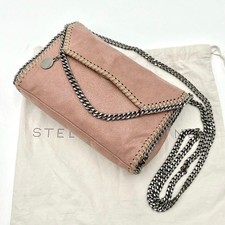 Borsa a tracolla Stella McCartney Falabella catena pelle rosa usata autentica