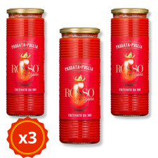 Passata di pomodoro di Puglia “Rosso Gargano” 3 pezzi da 690g