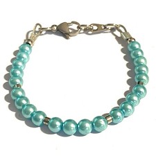 Bracciale perle turchese in