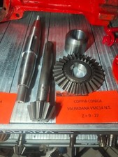COPPIA CONICA +ASSE  FRESA MOTOCOLTIVATORE VALPADANA VMC 140 DENTI 9-27 NEW TYPE
