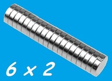 50 MAGNETI NEODIMIO 6X2 MM
