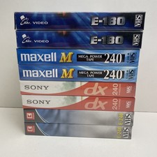 8x VHS cassetta vuota nuova &