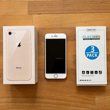 ღ iPhone 8 Gold 64GB confezione originale completa di pacchetto accessori originali incl. 2 vetri protettivi