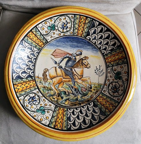 Vecchissimo piatto ceramica - vecchissimo, in