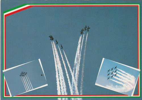 Cartolina postale aerei frecce - aerei,