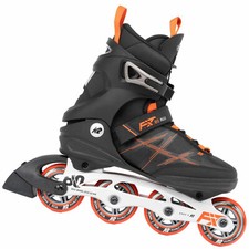K2 F. I. T. Fit 80 Alluminio Pattini IN Linea Uomo Fitness Freeskates Nero/Rot
