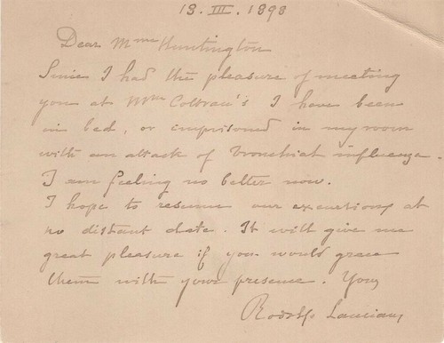 Rudolfo lanciani lettera - rudolfo,