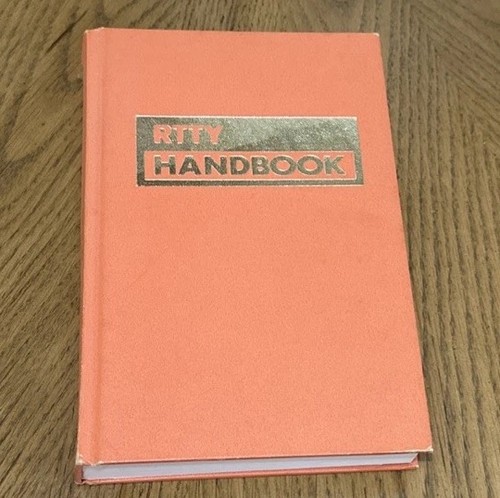 Rtty handbook hardback - handbook, rare
