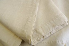 TWO ANTIQUE FRENCH PURE LINEN