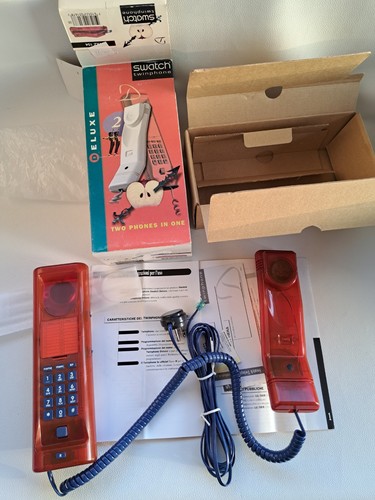 Nos vintage swatch twin phone - vintage,