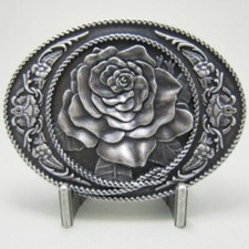 Fibbia Western Rosa, Argentato