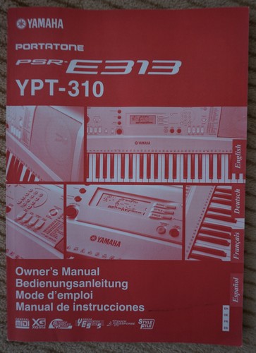Yamaha psr e313 ypt 310 - yamaha, psr-e313