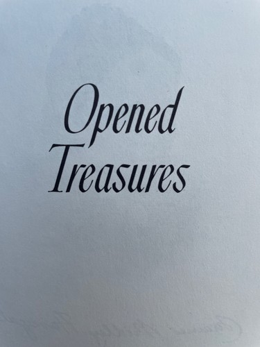 Opened treasures frances - treasures,