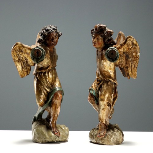 Angeli antichi legno - angeli,