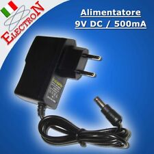 ALIMENTATORE 9V 500mA / 1A JACK 5.5 x 2.1mm CCTV Trasformatore 0,5A/1A ARDUINO