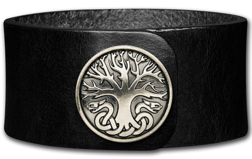 Cinturino pelle 32mm nero - pelle,