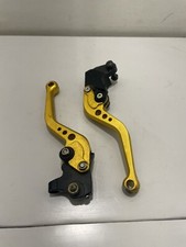 ACCESSORI TUNING, LEVE FRENO FRIZIONE REGOLABILI DORATE YAMAHA YZF R125 2008-13
