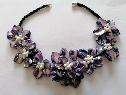 Collana collier perle fiume - perle,