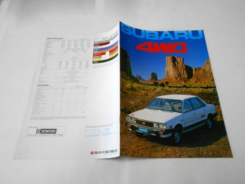 Subaru 4wd 1983 depliant - 4wd,