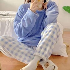 Pigiama donna in pile spesso