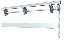 Bastone binario per tenda a pacchetto 4 calate soffitto da 140 a 180cm